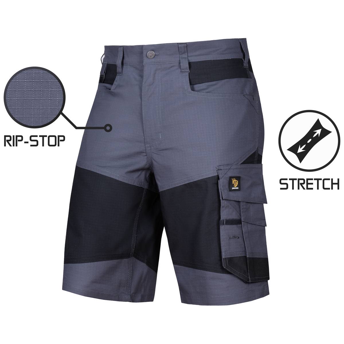 SPODNIE KRÓTKIE BARI SPANDEX GRAY - obrazek 3