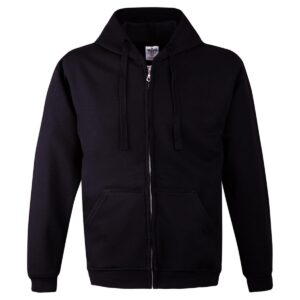 BLUZA Z KAPTUREM ZAPINANA 280G CZARNA