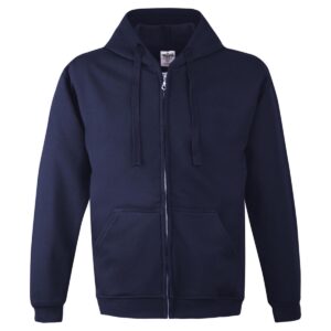 BLUZA Z KAPTUREM ZAPINANA 280G GRANATOWA