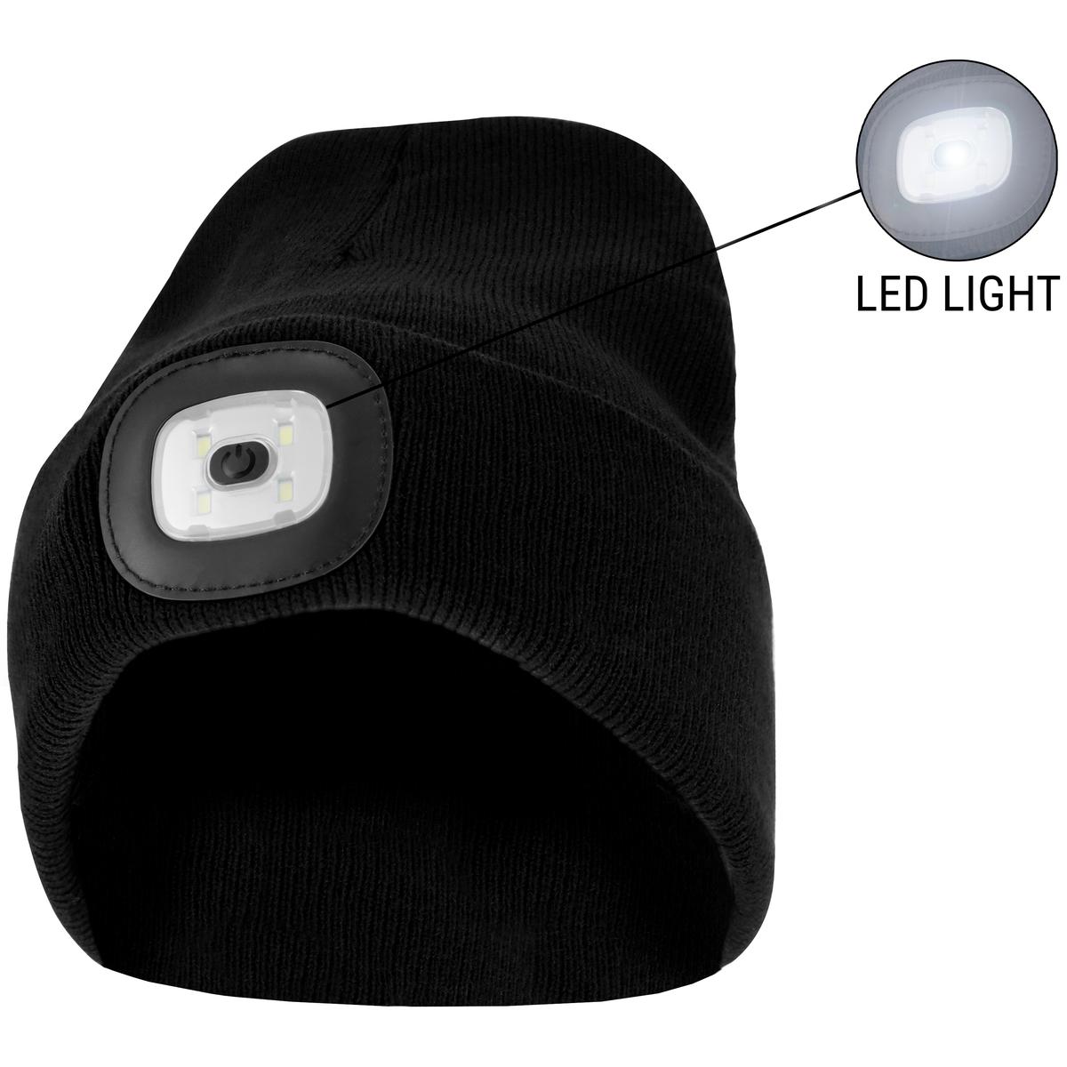 CZAPKA ZIMOWA AKRYLOWA DZIANA LED BLACK - obrazek 2