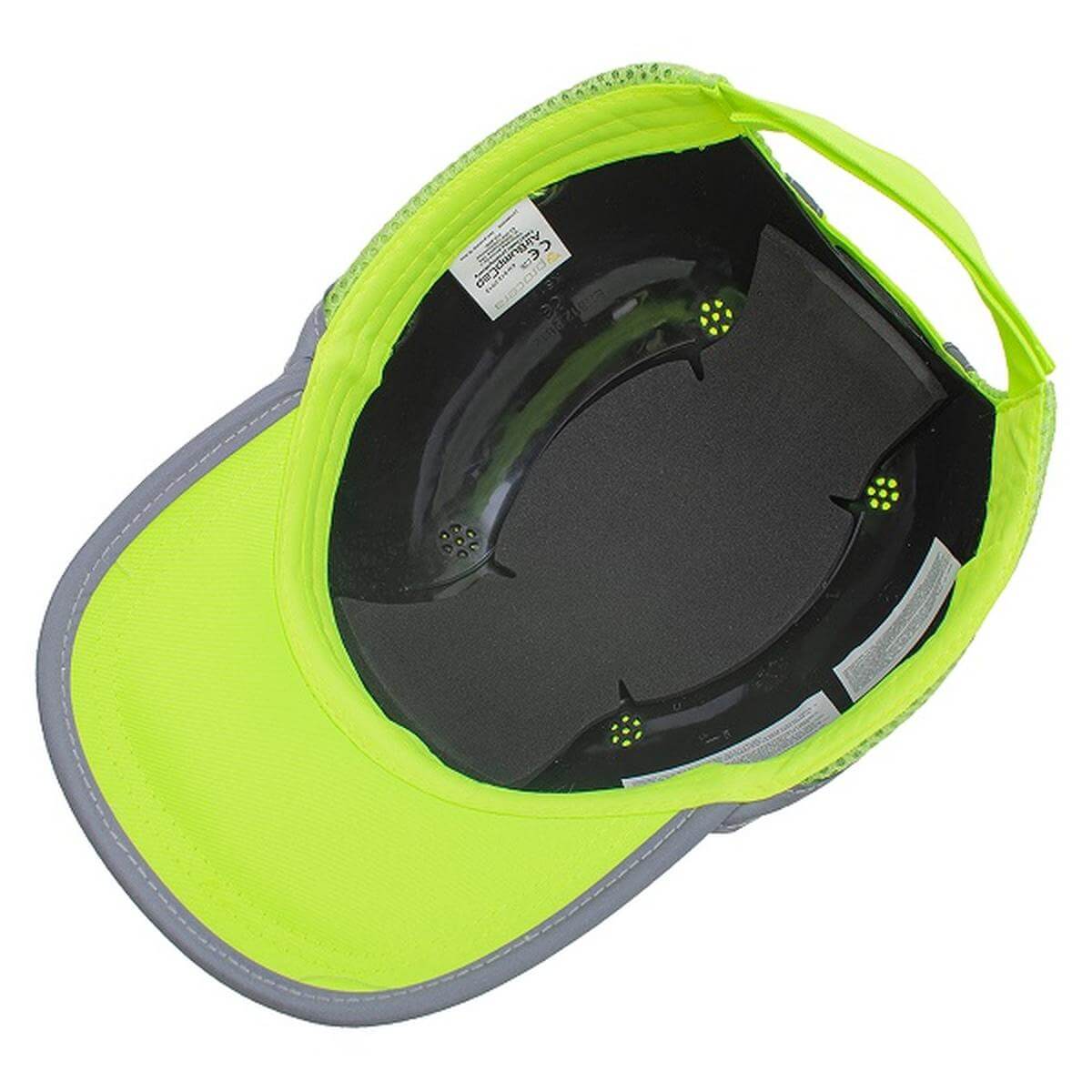 CZAPKA OCHRONNA BUMPCAP Z SIATKĄ ŻÓŁTA HV - obrazek 2