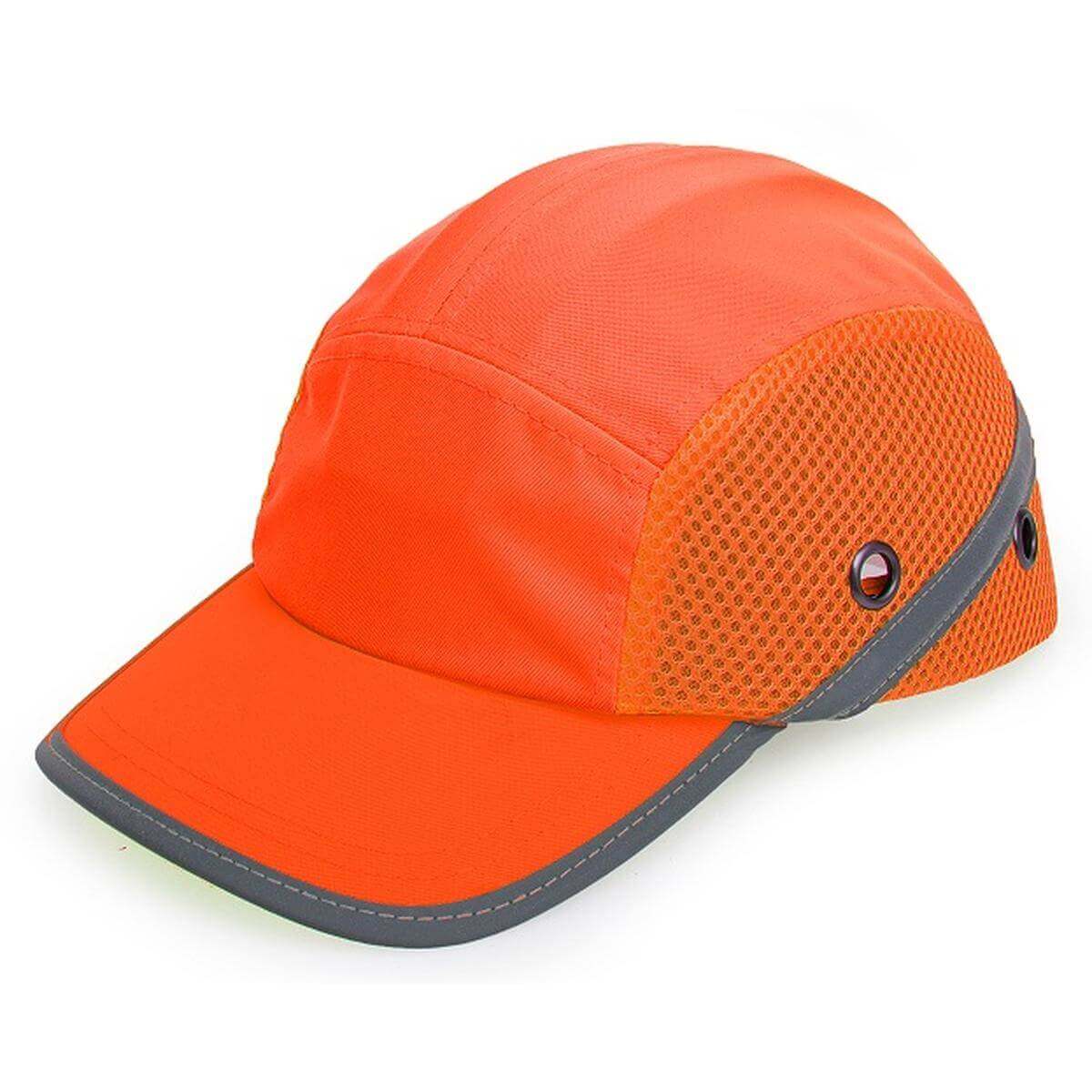 CZAPKA OCHRONNA BUMPCAP Z SIATKĄ POMARAŃCZOWA HVP