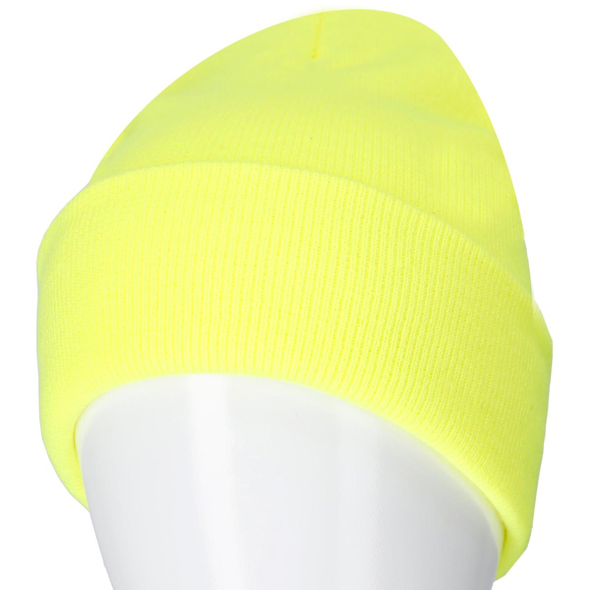 CZAPKA ZIMOWA AKRYLOWA DZIANA YELLOW NEON - obrazek 2