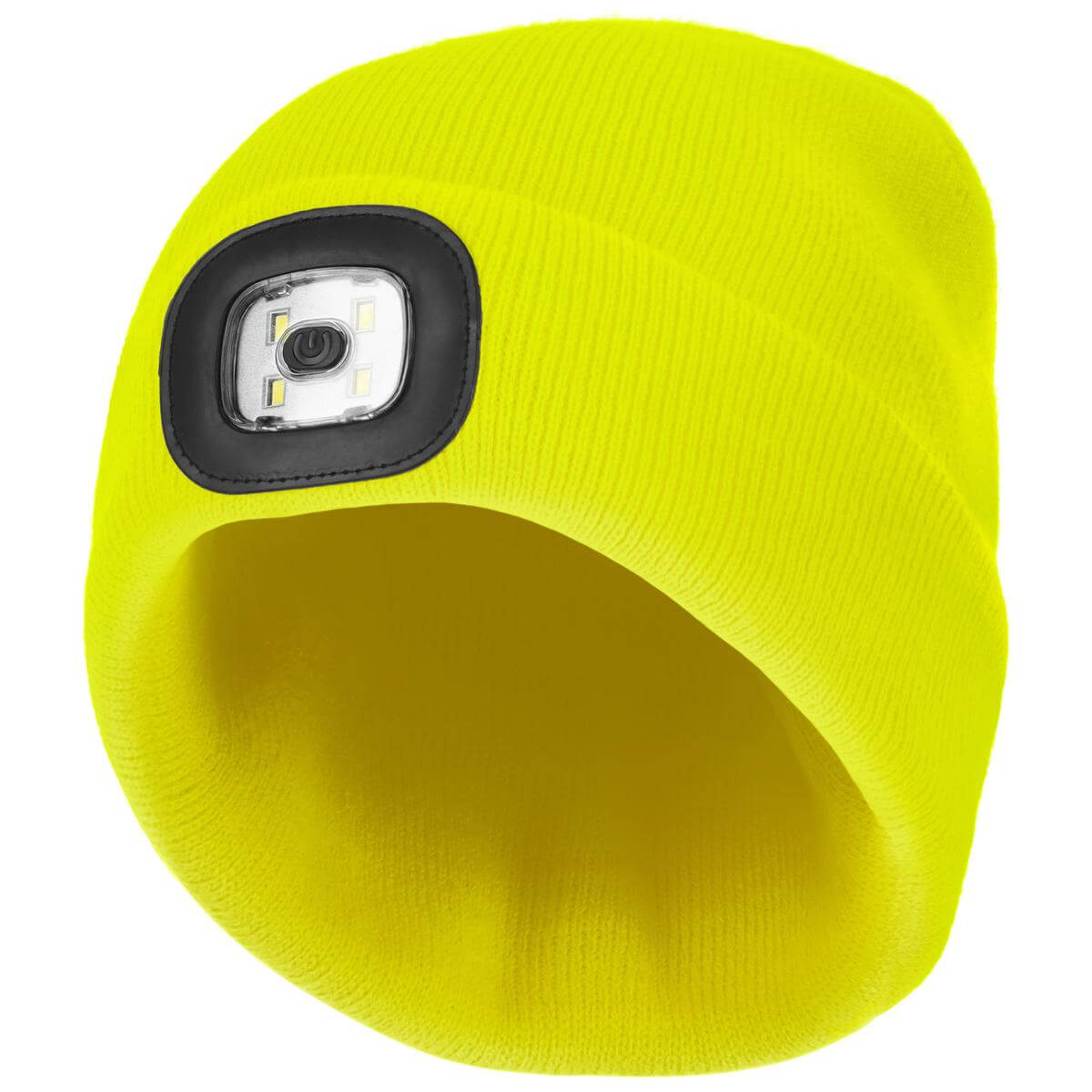 CZAPKA ZIMOWA AKRYLOWA DZIANA LED YELLOW - obrazek 2