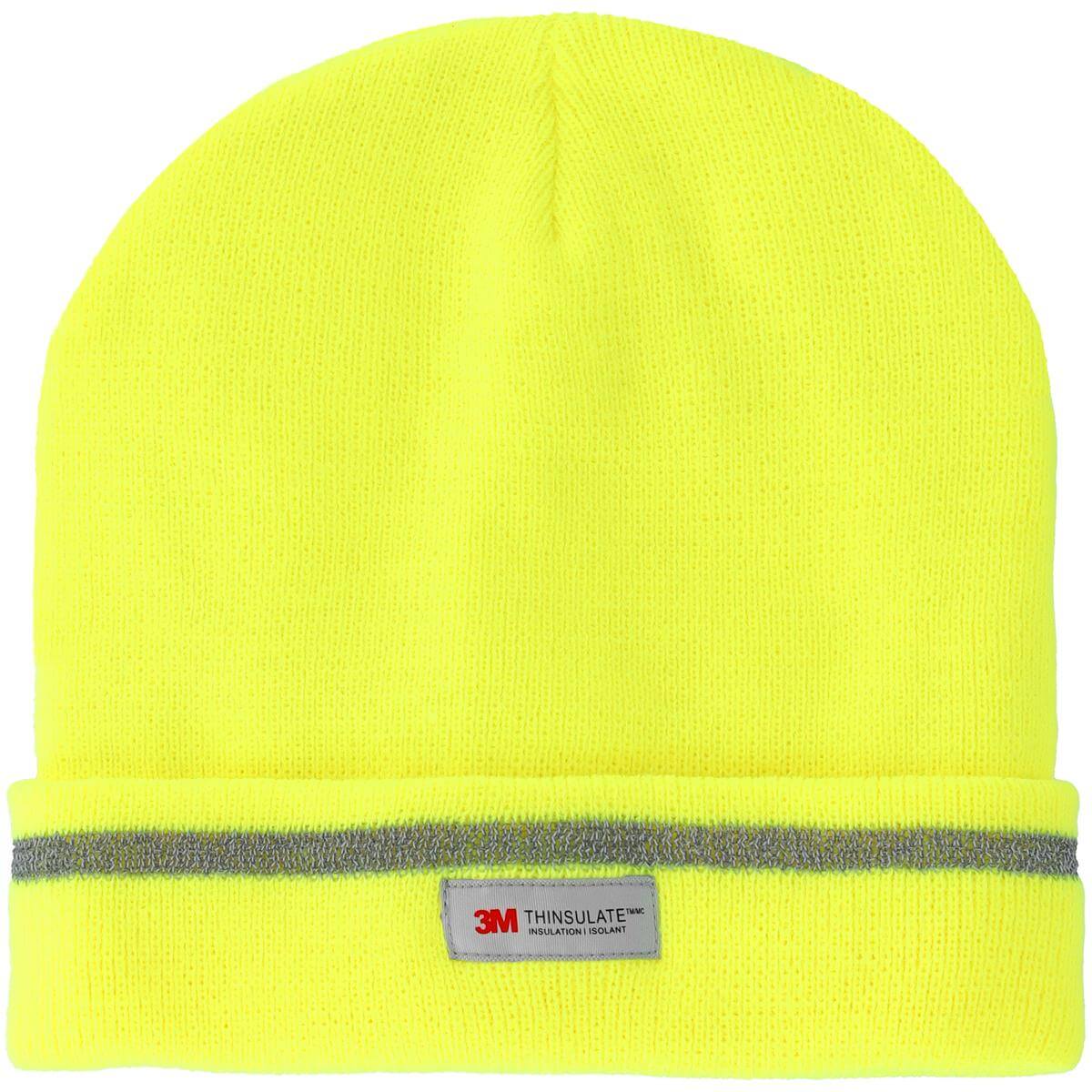 CZAPKA ZIMOWA AKRYLOWA DZIANA YELLOW ODBLASKOWA