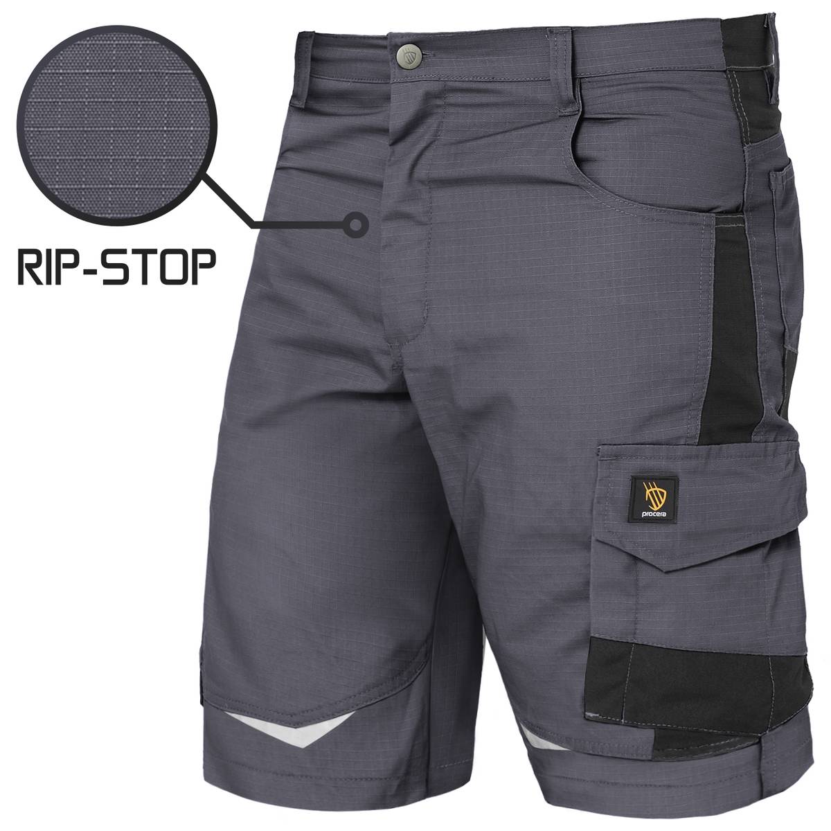 SPODNIE KRÓTKIE HELICON RIP-STOP GRAY - obrazek 3