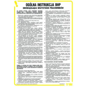 INSTRUKCJA OGÓLNA BHP OBOWIĄZUJĄCA WSZYSTKICH PRACOWNIKÓW - IA A01 DN CN