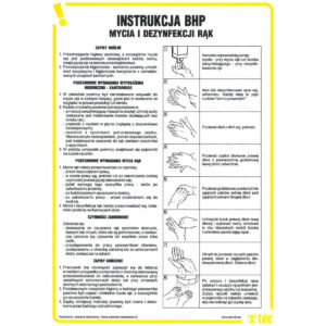 INSTRUKCJA BHP MYCIA I DEZYNFEKCJI RĄK - IA T15 DN CN