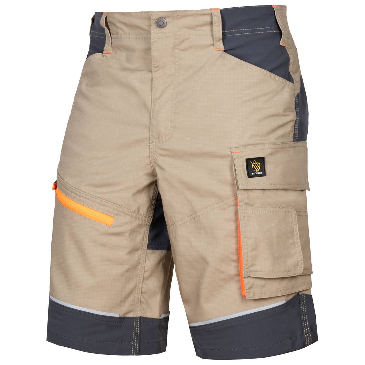 SPODNIE KRÓTKIE LIDO SPANDEX KHAKI - obrazek 2