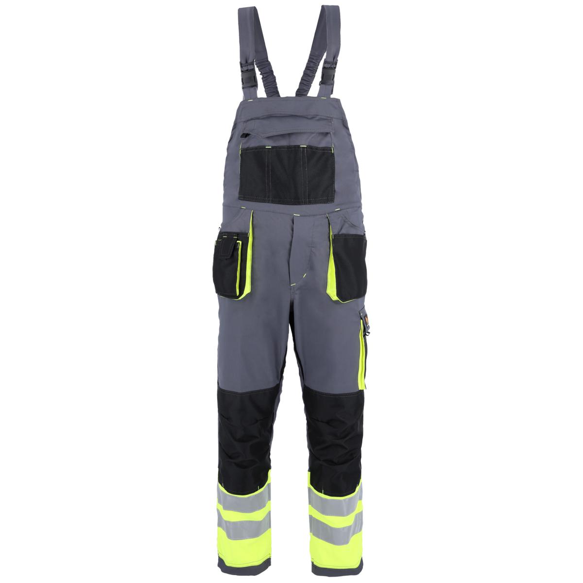 SPODNIE OGRODNICZKI PROMAN STRETCH 250 SZARY HV - obrazek 2