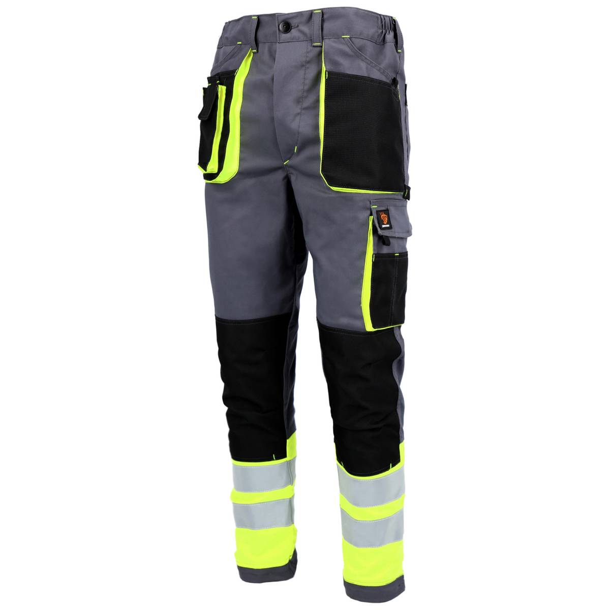 SPODNIE DO PASA PROMAN STRETCH 250 SZARY HV - obrazek 2