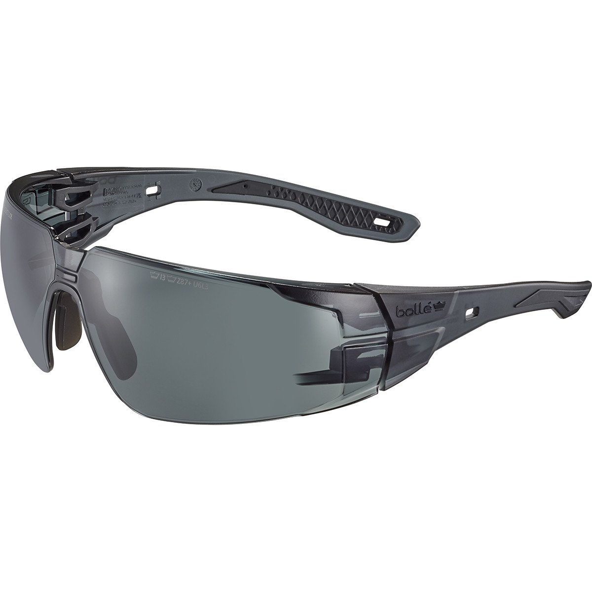 OKULARY OCHRONNE BOLLE RUSH 2.0 (PRZYCIEMNIANE) BLACK - obrazek 2