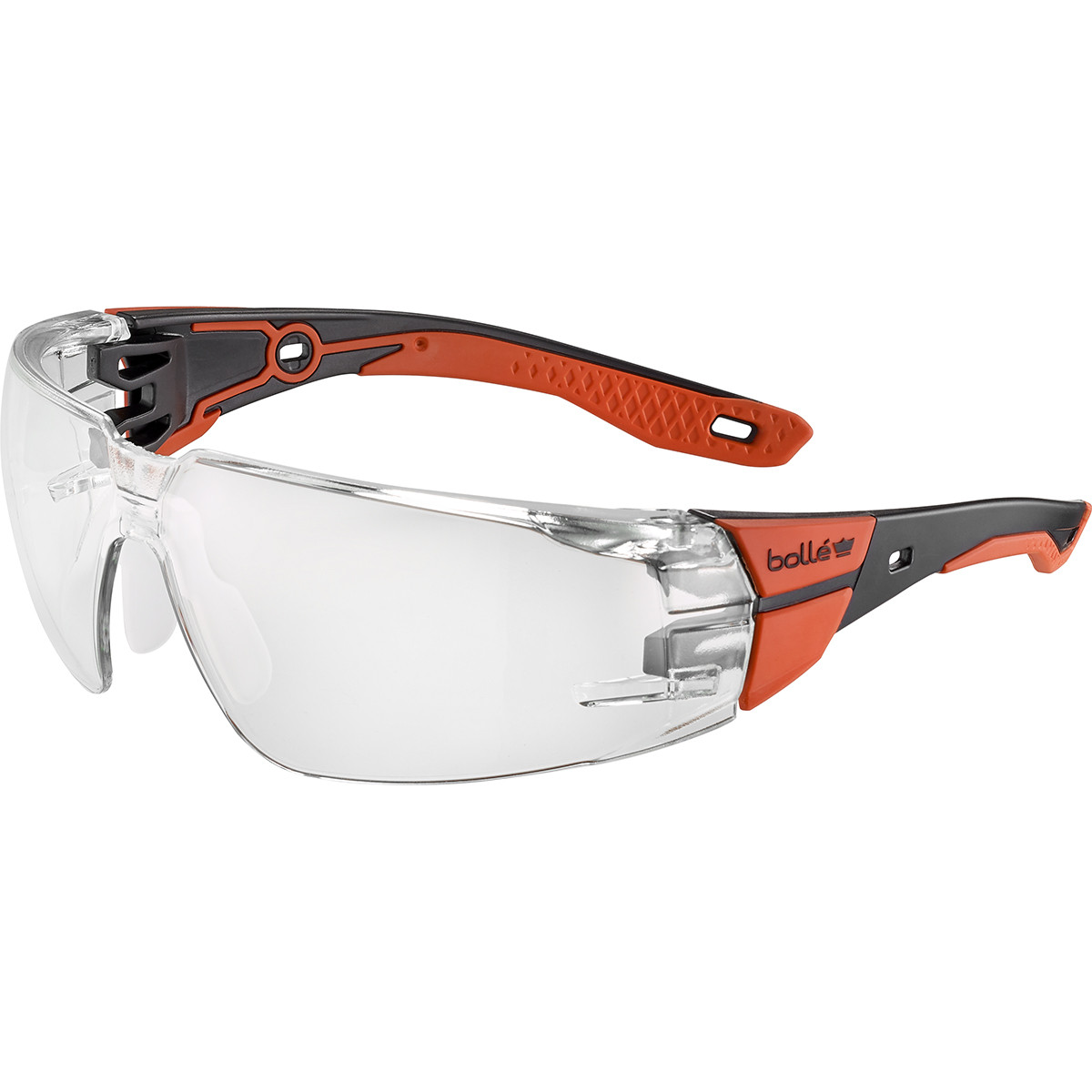OKULARY OCHRONNE BOLLE RUSH 2.0 (PRZEZROCZYSTE) BLACK/RED - obrazek 2
