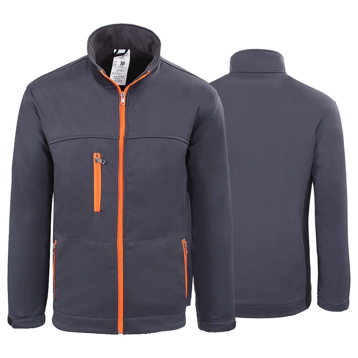 SOFTSHELL KURTKA SZARA - obrazek 2