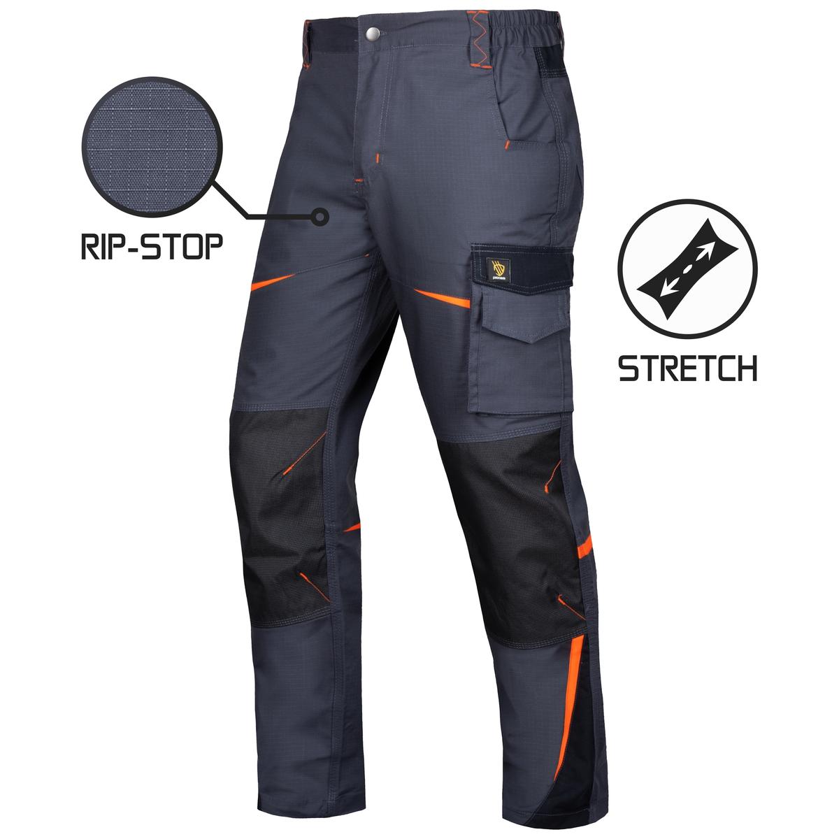 SPODNIE DO PASA TITANFIT RIP-STOP STRETCH GREY - obrazek 3