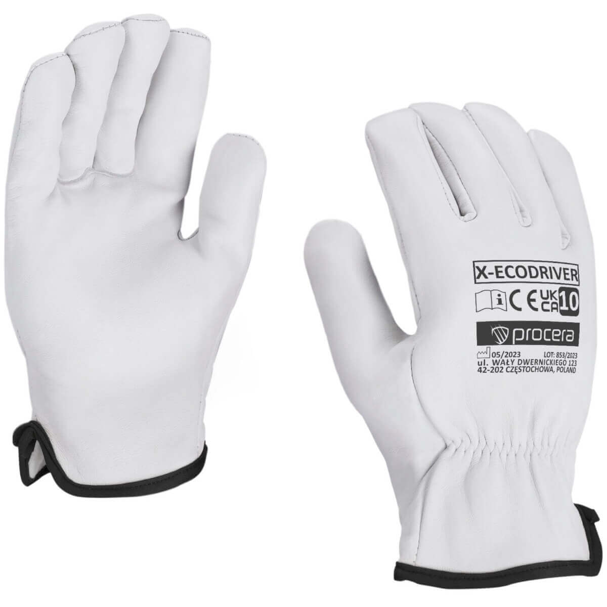 RĘKAWICE CAŁOSKÓRZANE X-ECODRIVER ROZM. 10