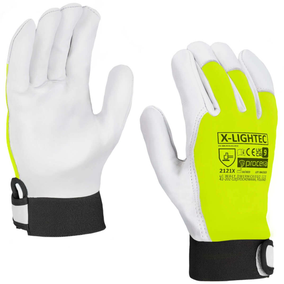 RĘKAWICE OCHRONNE WZMOCNIONE KOZIĄ SKÓRĄ X-LIGHTEC