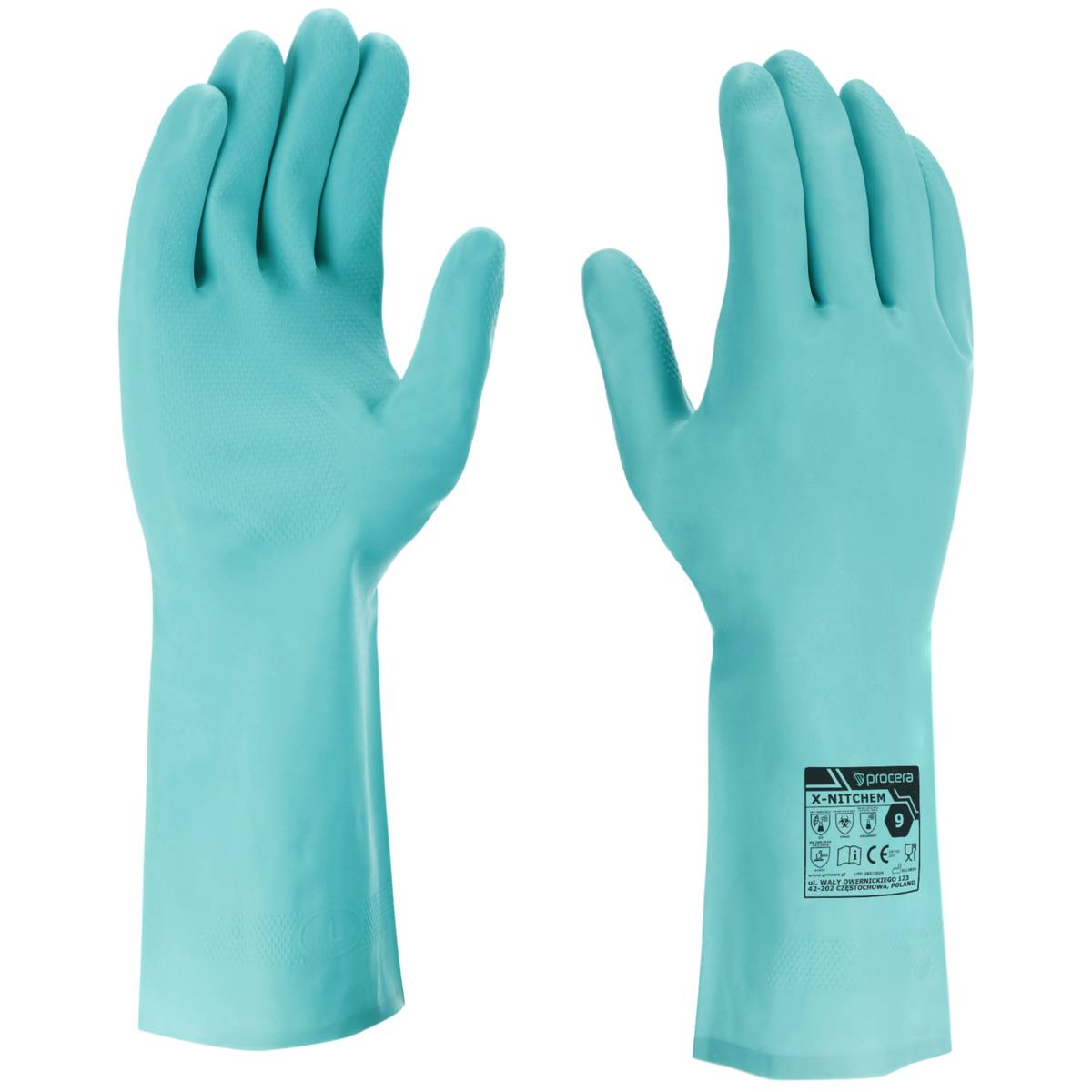 RĘKAWICE LABORATORYJNE NITRYLOWE X-NITCHEM