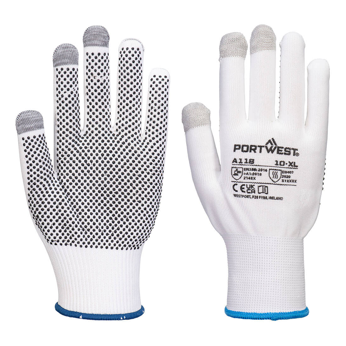 Rękawice do ekranów dotykowych Grip 13 PVC z nakropieniem (Pk12)