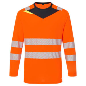 T-shirt ostrzegawczy z długimi rękawami DX4