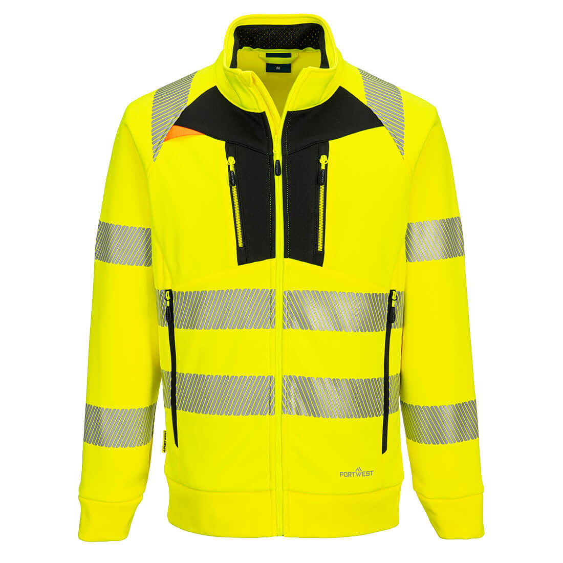Bluza ostrzegawcza DX4 ze stójką zapinana na zamek - obrazek 2