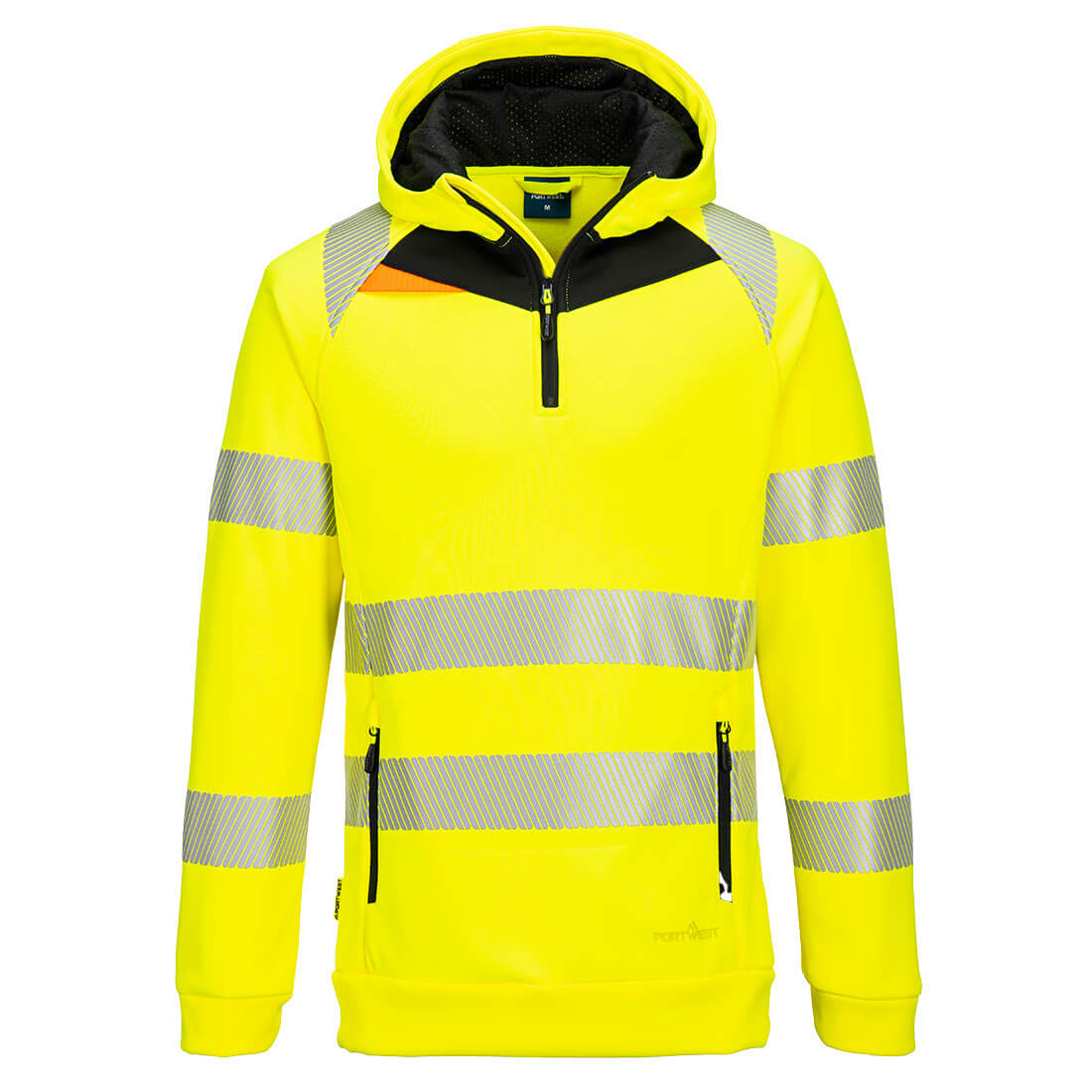 Bluza ostrzegawcza z kapturem DX4 i zamkiem 1/4 - obrazek 2