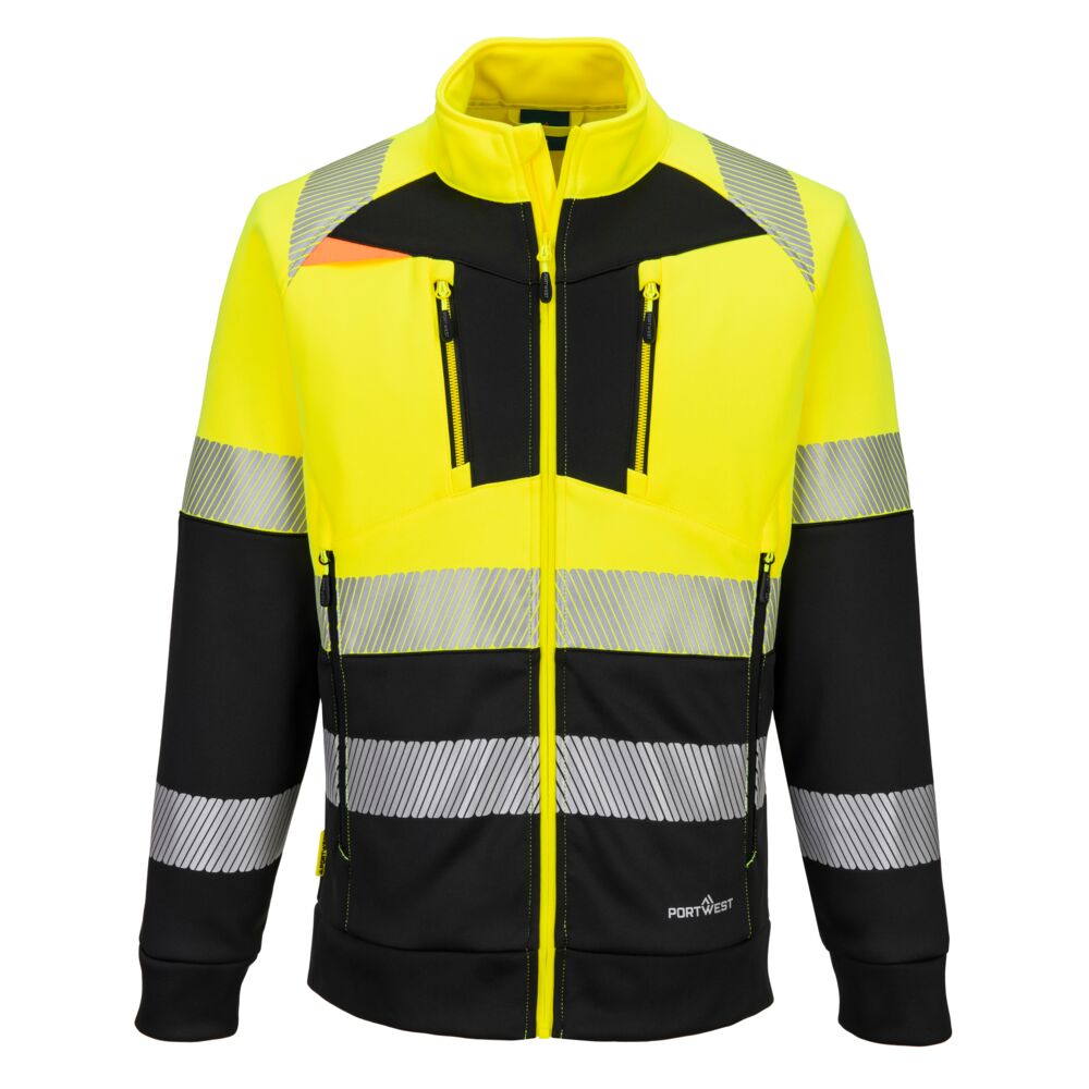 Bluza ostrzegawcza DX4 klasy 1 ze stójką zapinana na zamek - obrazek 2