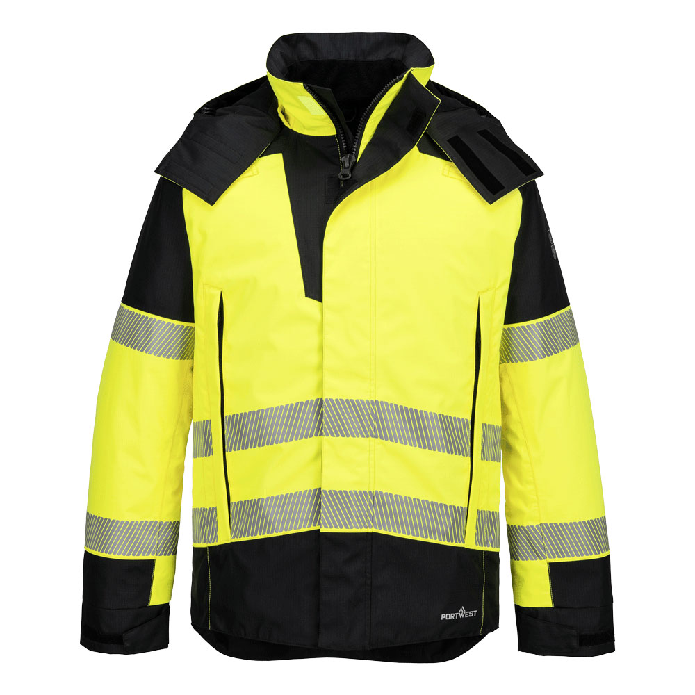Kurtka zimowa trudnopalna i ostrzegawcza PW3 Modaflame Rain - obrazek 2