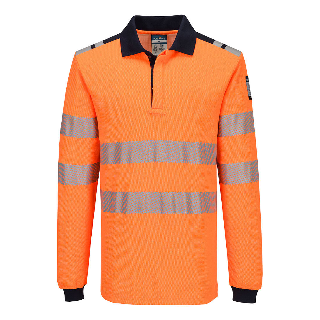 Koszulka polo z długim rękawem PW3 Modaflame Knit HVO FR - obrazek 2