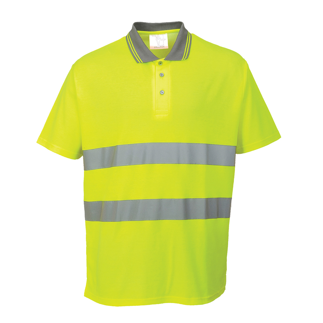 Koszulka ostrzegawcza Polo Cotton Comfort z krótkim rękawem - obrazek 2